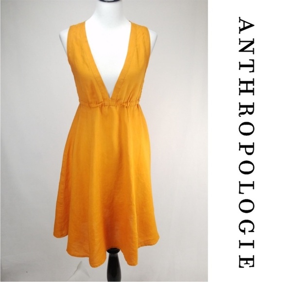 Anthropologie Dresses & Skirts - Left of Center Anthropologie Orange Dress Size Small